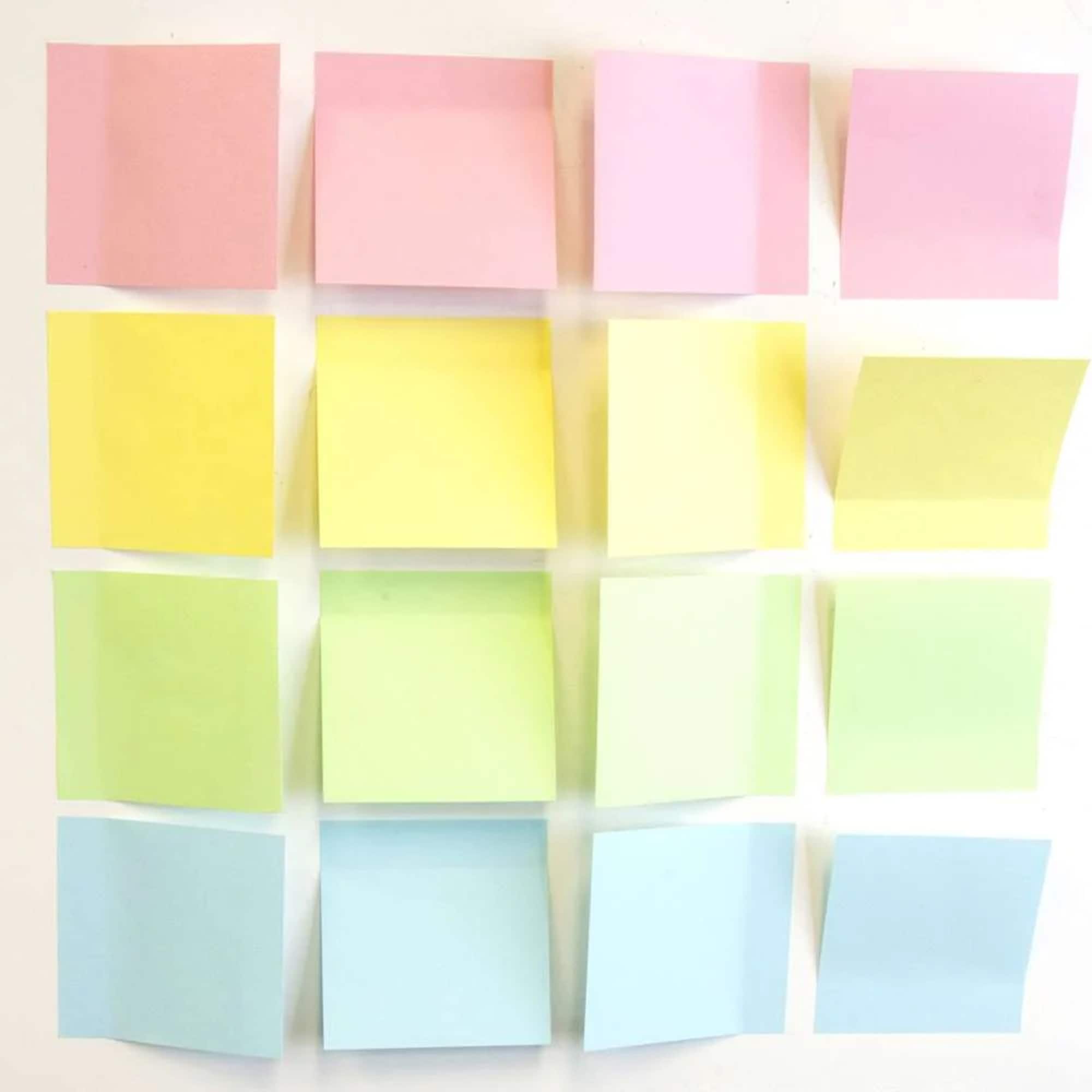 BAZIC Products® 3" x 3" Assorted Sticky Notepads